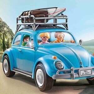 NEW PLAYMOBIL Volkswagen Classic 1960's Beetle Car Blue - 70177